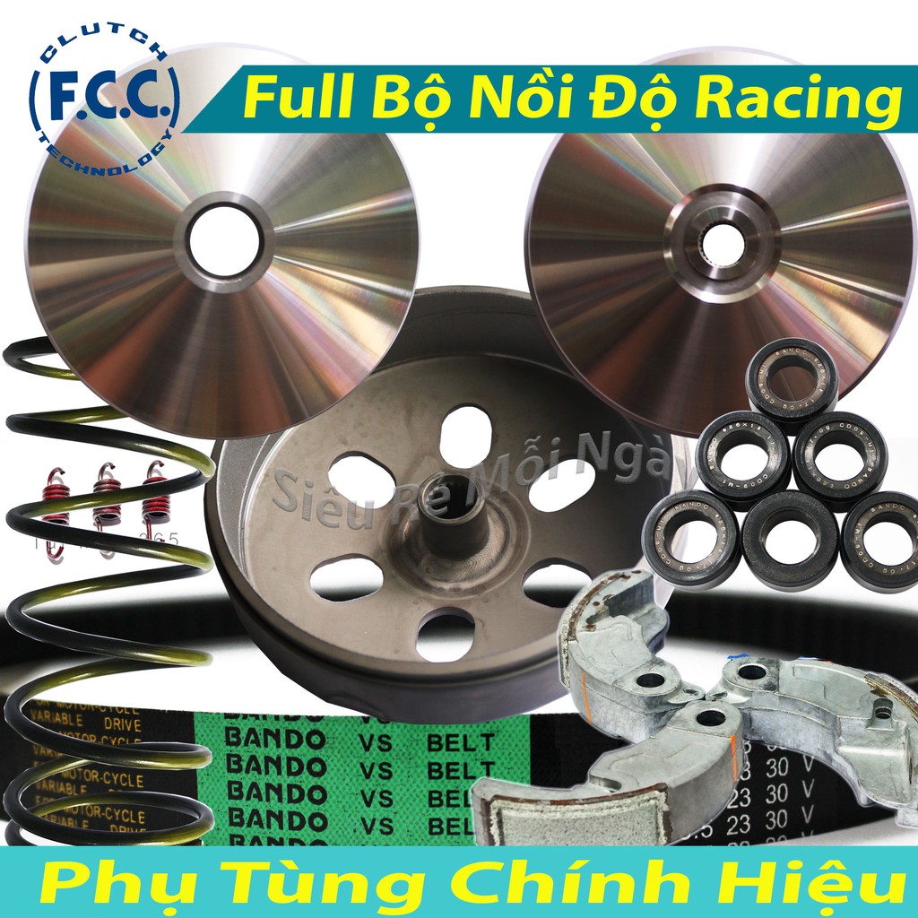 Full Bộ Nồi Độ FCC Racing Honda Vario, AirBlade 125, Click, Sh Mode, Lead 125, PCX