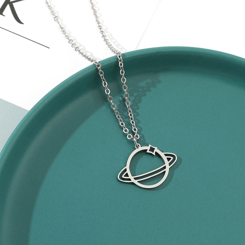 Dây Chuyền Mặt Hình Hành Tinh Rỗng Phong Cách Giáng Sinh Cho Nữ