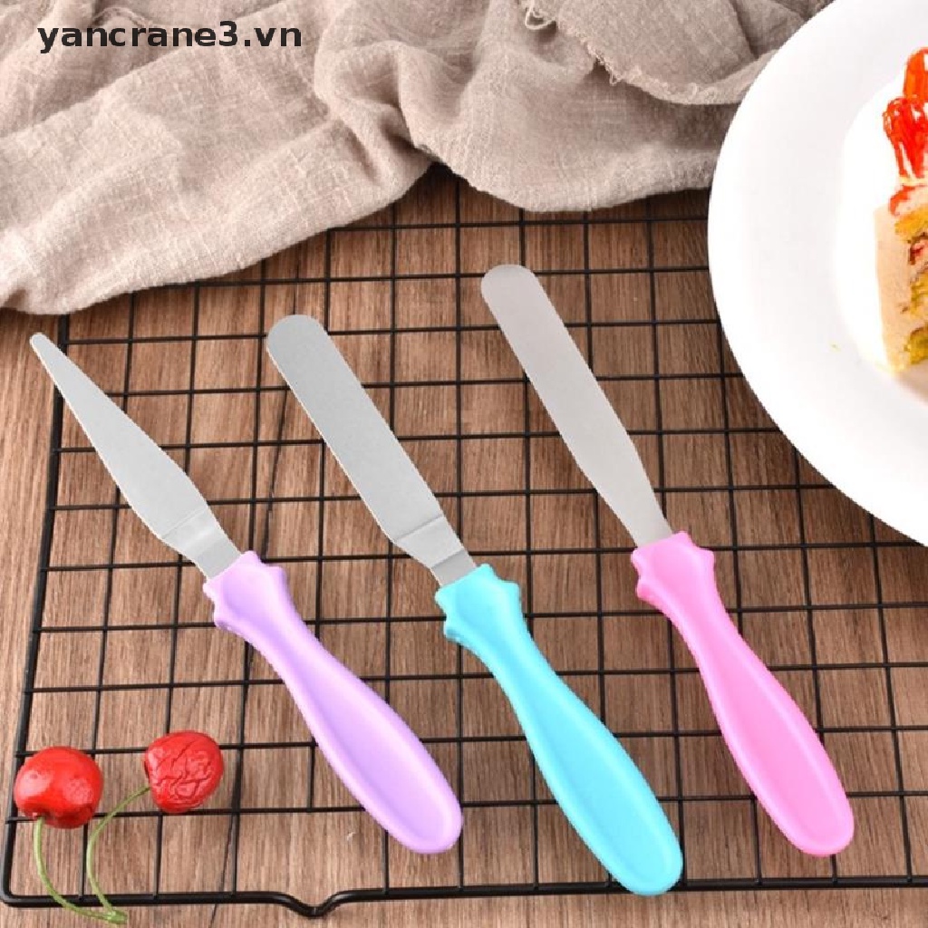 Set 3 dao phết kem trang trí bánh bằng thép không gỉ
