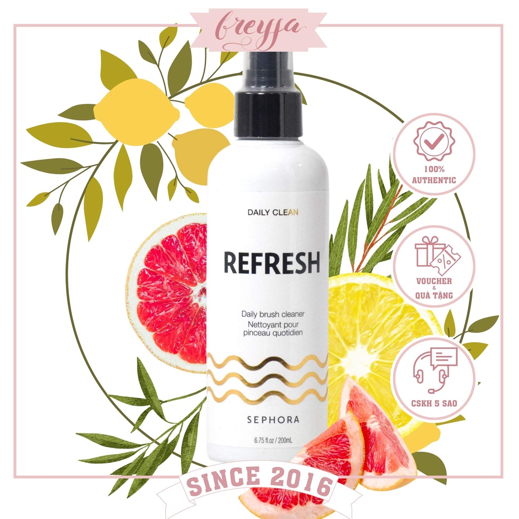 Nước Giặt Vệ Sinh Rửa Cọ Sephora Daily Blush Cleaner 200ml chuyên dùng Trang Điểm Makeup
