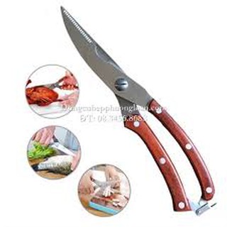 Kéo cắt gà nhật bản kai japan cán gỗ cực sắc