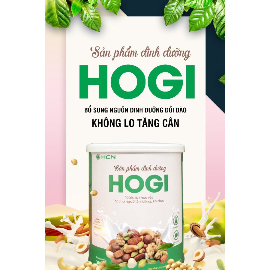 [CHÍNH HÃNG]Sữa hạt Hogi dinh dưỡng dành cho người ăn kiêng, ăn chay tiểu đường, mỡ máu, kiểm soát cân nặng 300gr