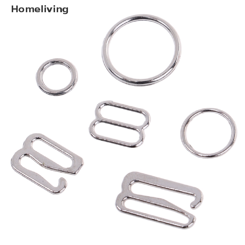 Set 100 Móc Kim Loại Màu Bạc May Đồ Lót