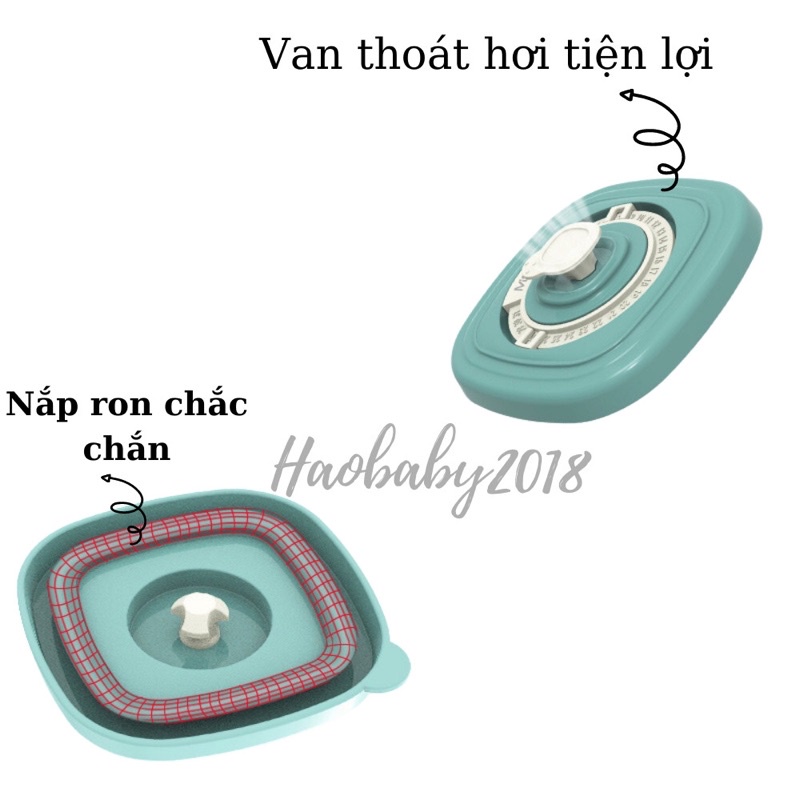 Hộp Trữ Đông, Khay Trữ Đông Có Nắp Misuta 120ml Bảo Quản Đồ Ăn Dặm Cho Bé Haobaby2018