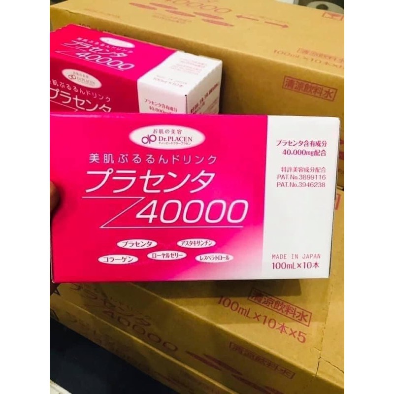 Nước uống nhau thai Collagen Placenta 40000 hộp 10 chai