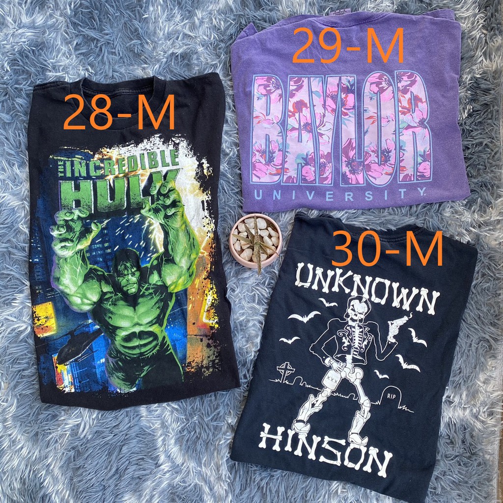 [Secondhand LOẠI 1] Áo thun / Áo phông Mỹ Secondhand / 2hand loại 1 lẫn size (được chọn size, chọn mẫu) | BigBuy360 - bigbuy360.vn