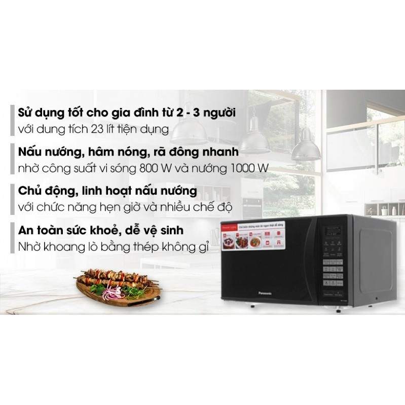 Lò vi sóng Panasonic NN-CT36HBYUE 23 lít( HÀNG NEW BẢO HÀNH CHÍNH HÃNG 1 NĂM)