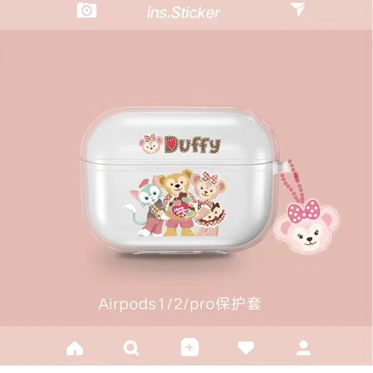 Vỏ Bảo Vệ Hộp Sạc Tai Nghe Airpods 1 2 Pro 3 Mềm Hình Nhân Vật Disney Delu