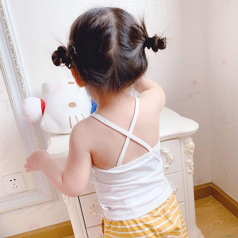 Áo Hai Dây In Họa Tiết Hoa Cúc Xinh Xắn Dành Cho Bé Gái 0-6 Tuổi