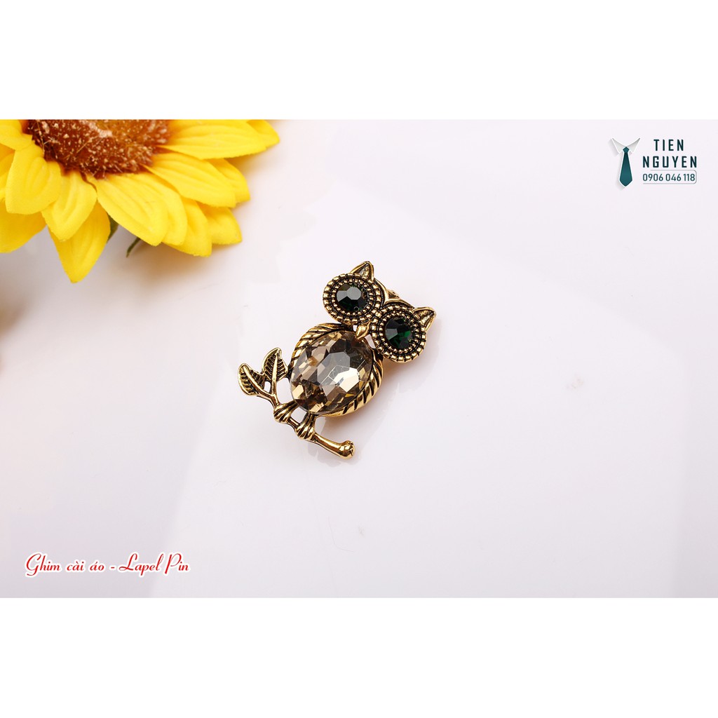 Ghim cài áo - lapel pin - Phụ kiện cài áo đinh đá cao cấp