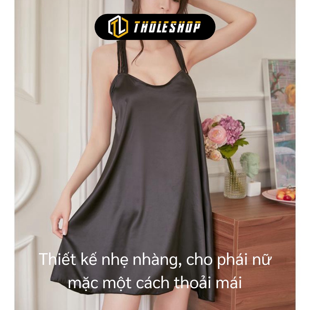 [SGD] Váy Ngủ - Đầm Ngủ Phi Bóng Lưng Dây Cánh Quạt Gợi Cảm, Vải Mát, Mịn 6222