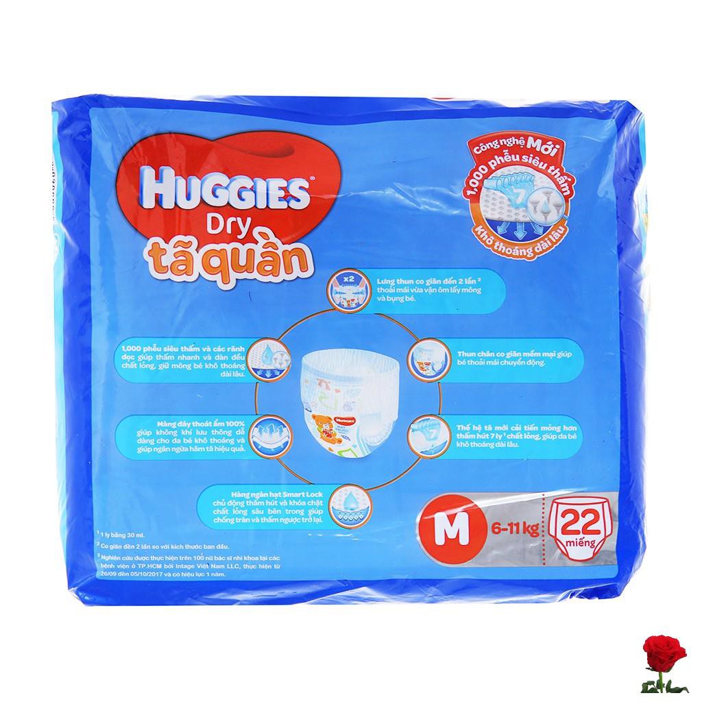 Tã quần Huggies Dry size M 22 miếng (cho bé 6 - 11kg) 123