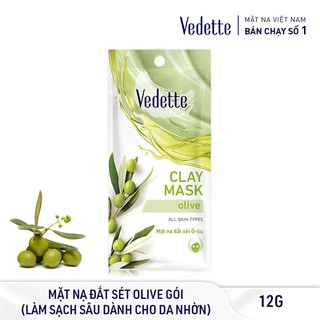 COMBO 6 Mặt nạ đất sét 12g Vedette *SẠCH SÂU DỊU NHẸ*