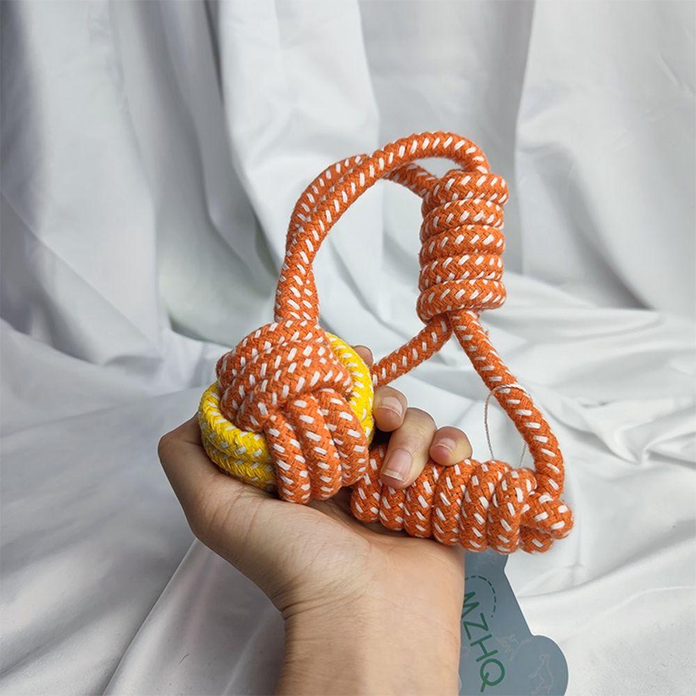 Đồ Chơi Dây Thừng Cotton Bện Nhiều Màu Sắc Giúp Giải Tỏa Căng Thẳng Cho Thú Cưng