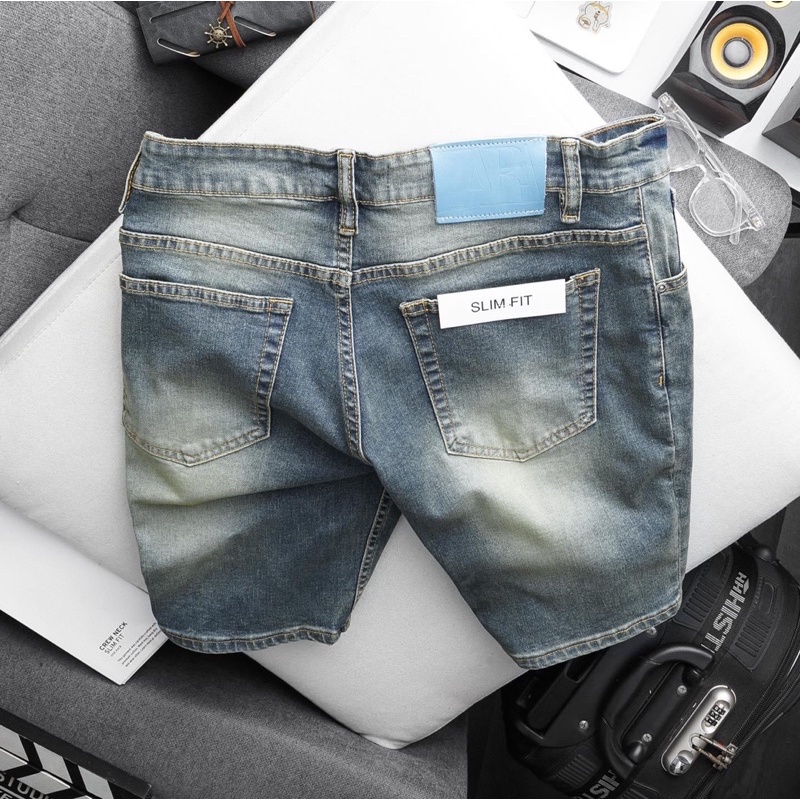 [SALE GIÁ SỐC] Quần short jean nam |Quần bò lửng hàng cao cấp - đen xám rách