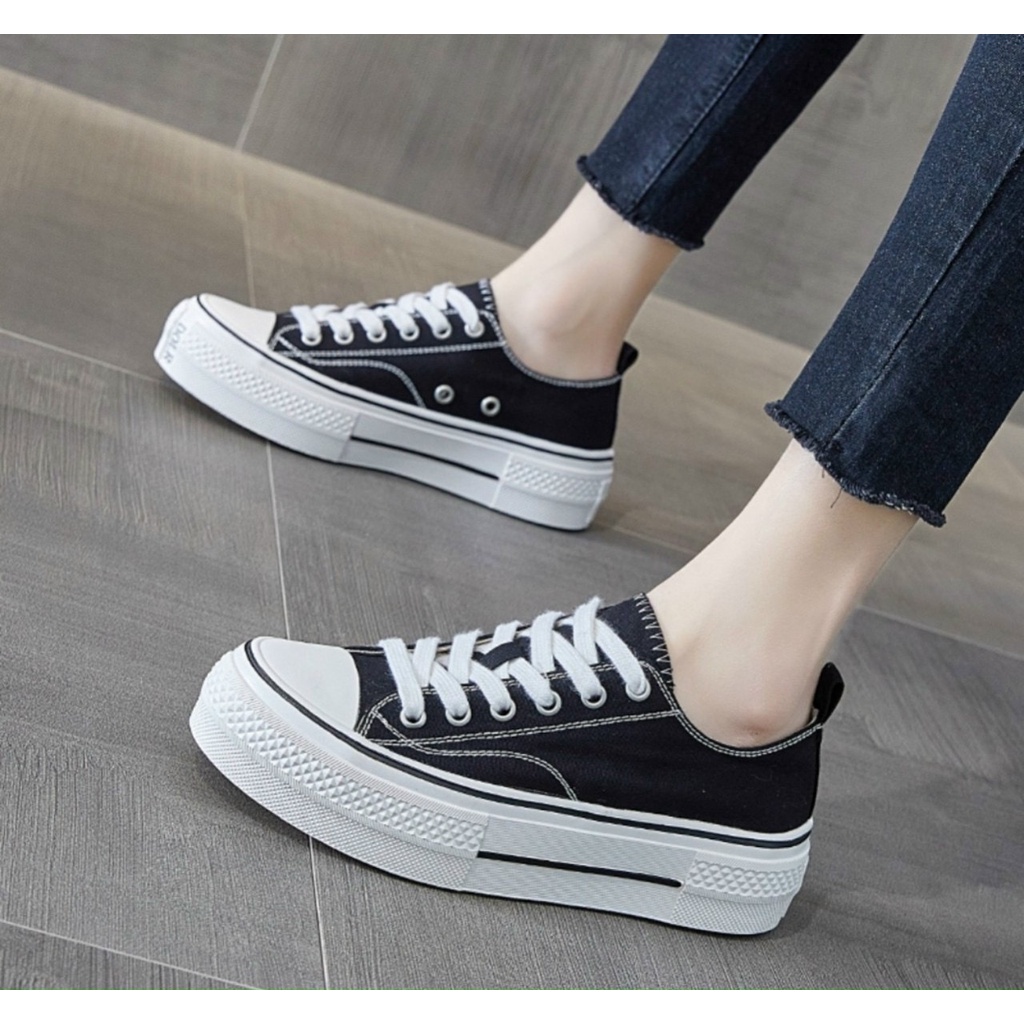 Giày thể thao nữ cổ thấp Hàn Quốc
