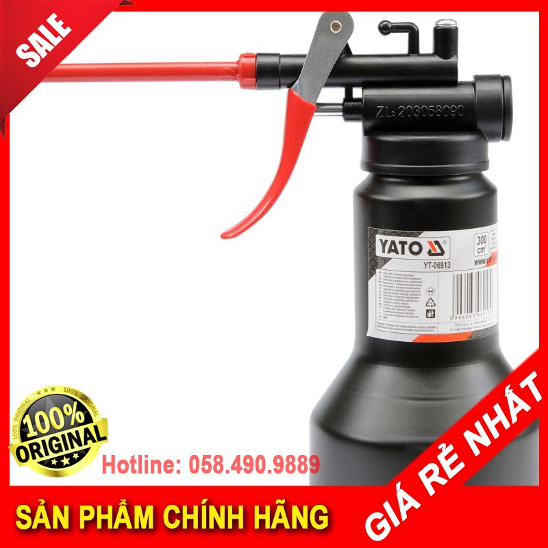 Bình châm nhớt bằng nhựa cao cấp 300ml Yato YT-06913 / Sản phẩm chính hãng Yato Ba Lan