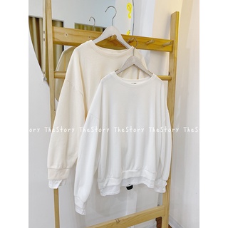 Áo sweater trơn, phối thun lai áo [STORY] A2259 (ảnh thật)