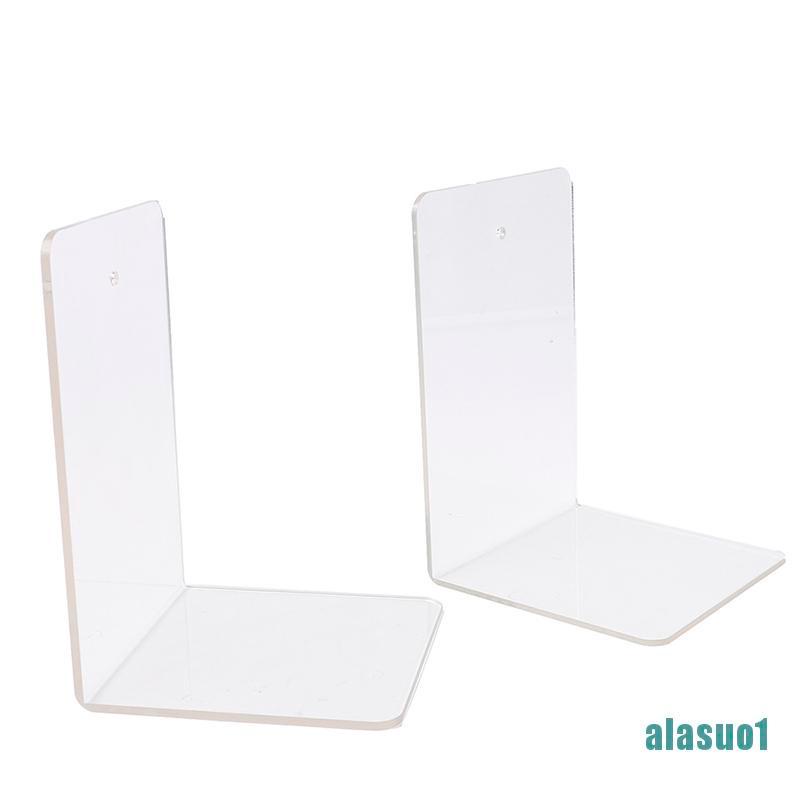 Giá đỡ sách để bàn hình chữ L bằng nhựa acrylic trong suốt