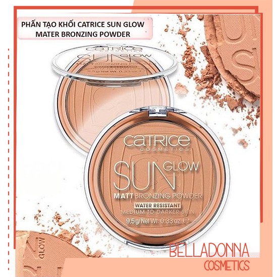 Phấn tạo khối Catrice Sun Glow Matt Bronzing Powder #030 Medium Skin