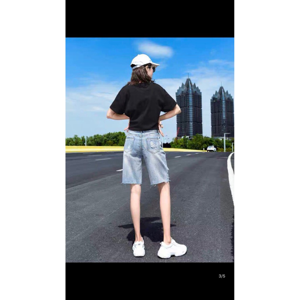 [Freeship] QUẦN SHORT NGỐ JEAN NỮ PHONG CÁCH HÀN NOBLE TN 03