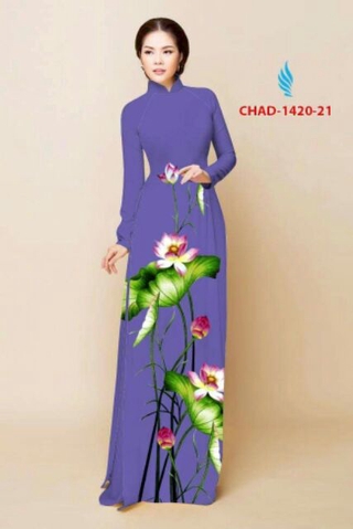 Áo dài hoa sen