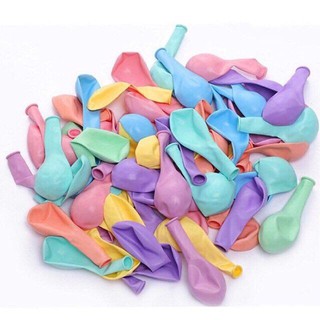 Đồ trang trí bong bóng Set 10 bóng màu pastel loại dày, có ảnh thật bảng màu