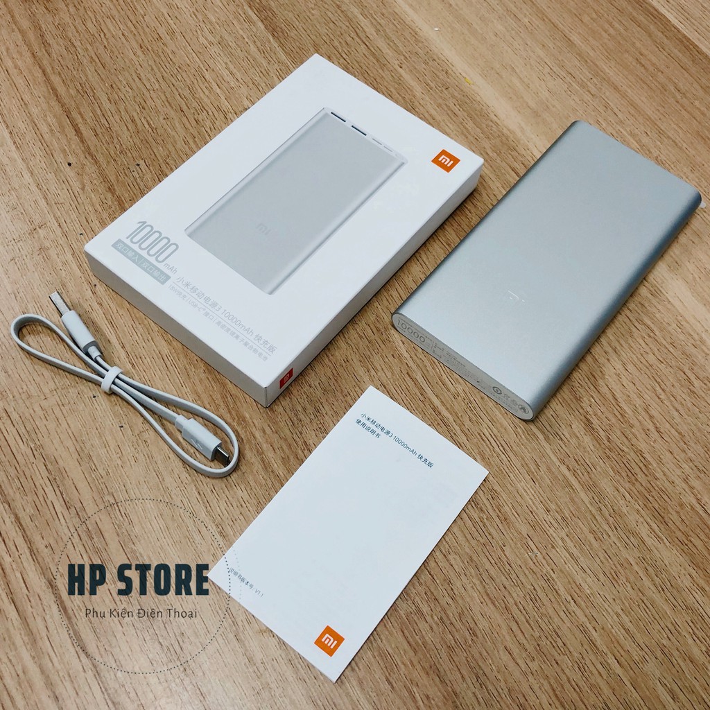 Pin Sạc Dự Phòng Xiaomi 10000mah Gen 3 Chính Hãng, Hỗ Trợ Sạc Nhanh 18W Bản Quốc Tế - Bảo Hành 6 Tháng