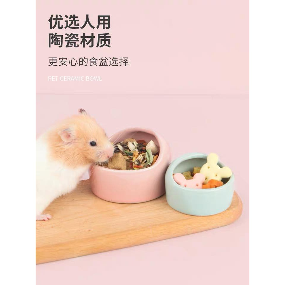 chén vòm trơn size lớn cho hamster/sóc/nhím/fat tail/dumbo/rat