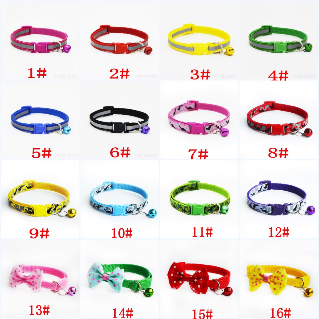 Vòng Cổ Nylon An ToàN + Chuông Cho Thú Cưng