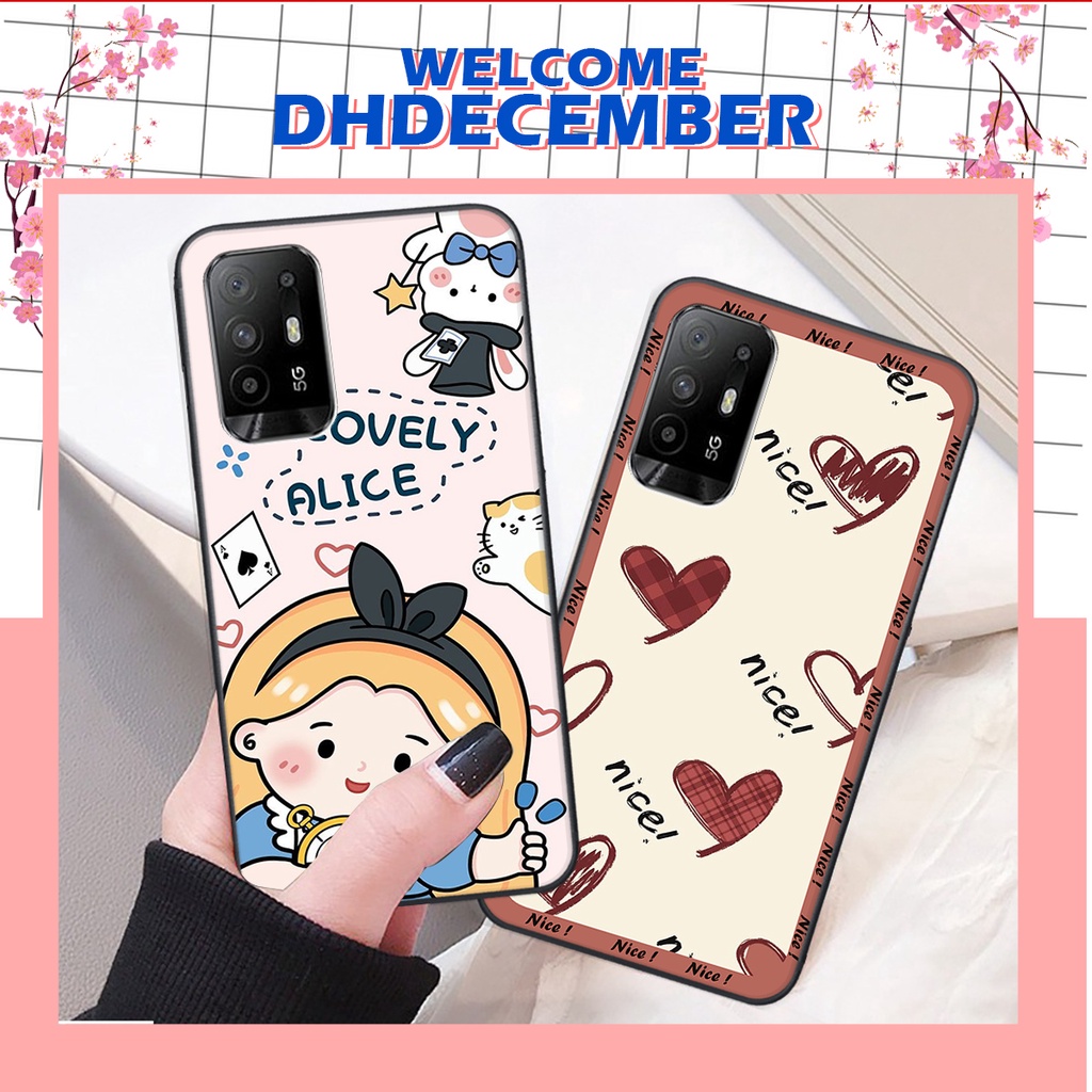 Ốp lưng Oppo A94 5G in hình nice ,good luck happy ốp xinh viền dẻo đẹp chất