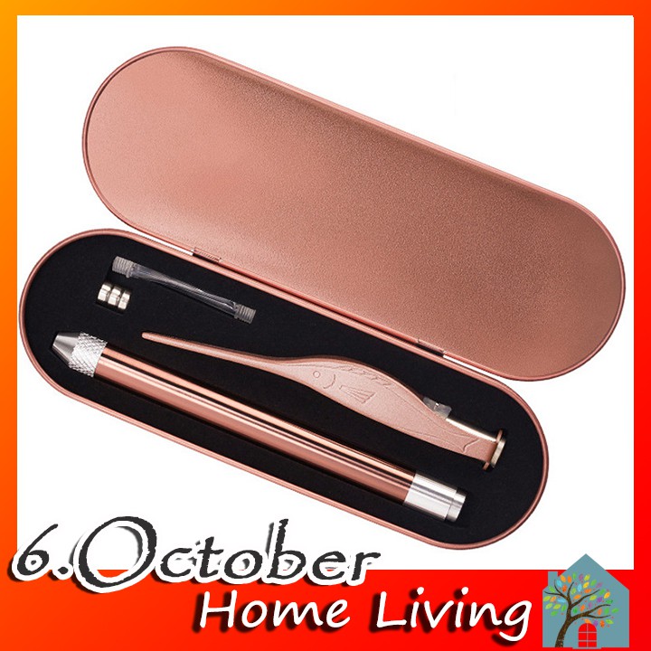 Bộ dụng cụ lấy ráy tai 3in1 inox có đèn led sang trọng