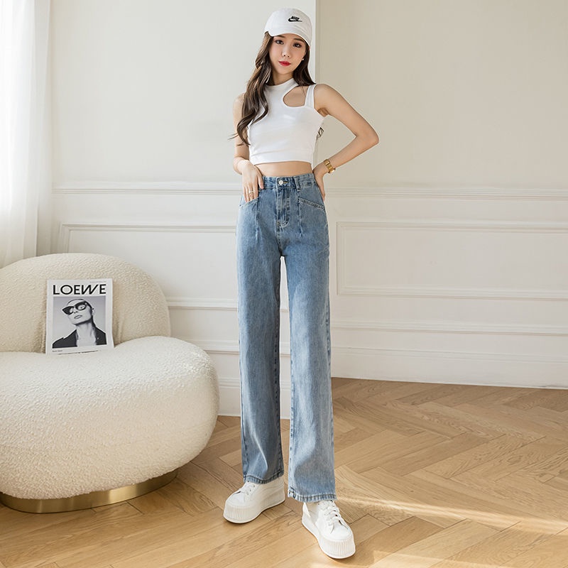 Quần Jeans Size XXS Ống Rộng Siêu Hack Dáng Cho Nữ 1m45