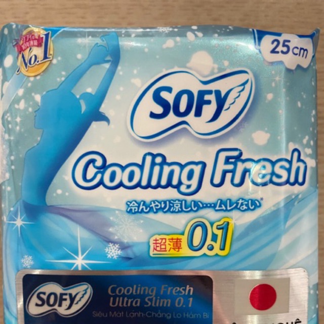 [SIÊU RẺ] COMBO 2 GÓI BVS NHẬT BẢN  SOFY COOLING FRESH SIÊU MỎNG 0.1 25 cm