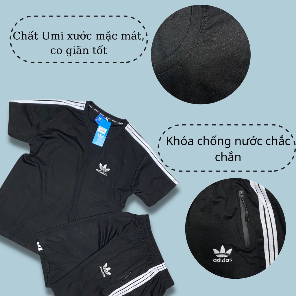 Bộ quần áo thể thao nam mặc hè KENADO chất UMI mới cao cấp không bai xù, màu sắc trẻ trung năng động M-T05