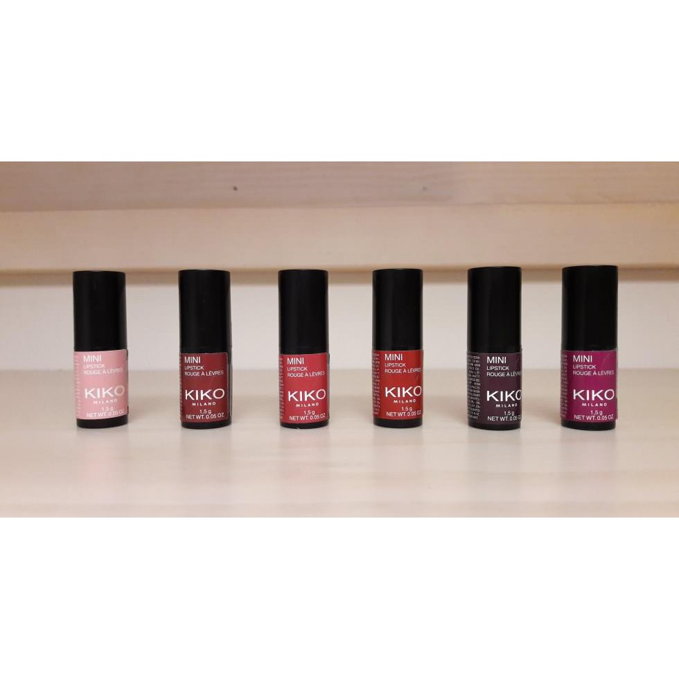 Son Lì kiko Mini Lipstick Kiko Milano Italy màu Hồng Nude, Hồng Đất, Nâu Đỏ, Hồng Tím, Tím Đậm