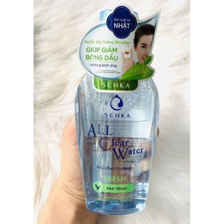 Tẩy trang Senka dưỡng trắng/ kiểm soát nhờn 230ml