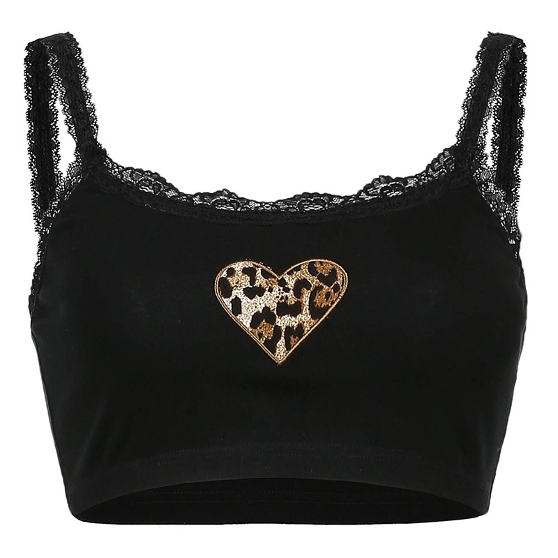 Áo croptop họa tiết da báo phối ren gợi cảm quyến rũ dành cho nữ | BigBuy360 - bigbuy360.vn