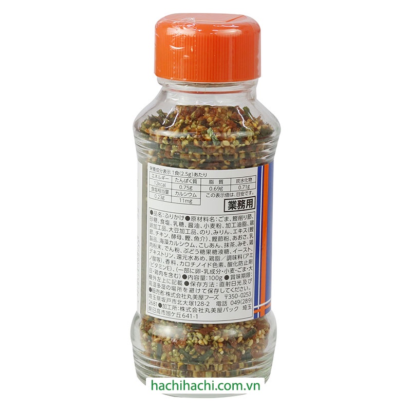Gia vị rắc cơm cá ngừ bào Marumiya Shokuhin 100g - Hachi Hachi Japan Shop