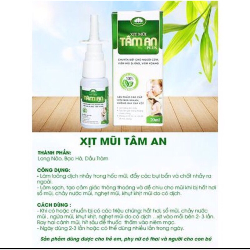 XỊT MŨI TÂM AN