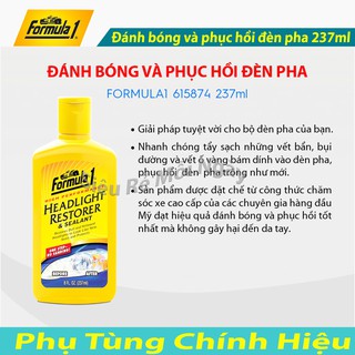 Dung dịch đánh bóng và phục hồi đèn pha FORMULA cho Ôtô và xe máy 237ml