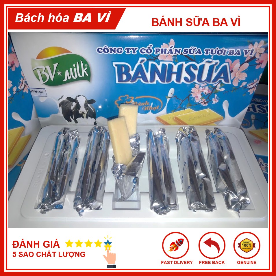 Bánh Sữa Nguyên Chất Ít Đường Ba Vì BVMILK 150g