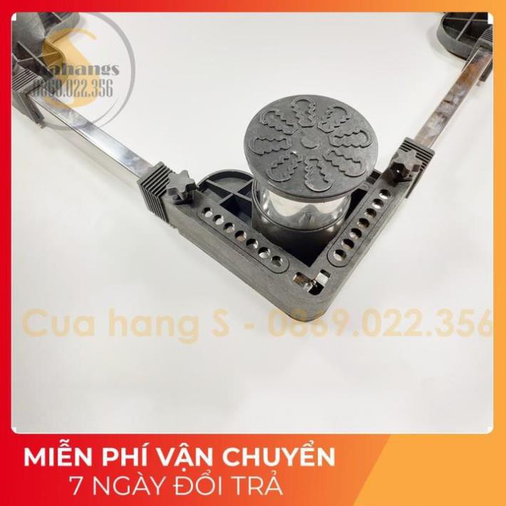 Chân máy giặt - Kệ máy giặt - Chân đế kê máy giặt tủ lạnh cao cấp chống rung trụ inox chắc chắn - BH 2 năm