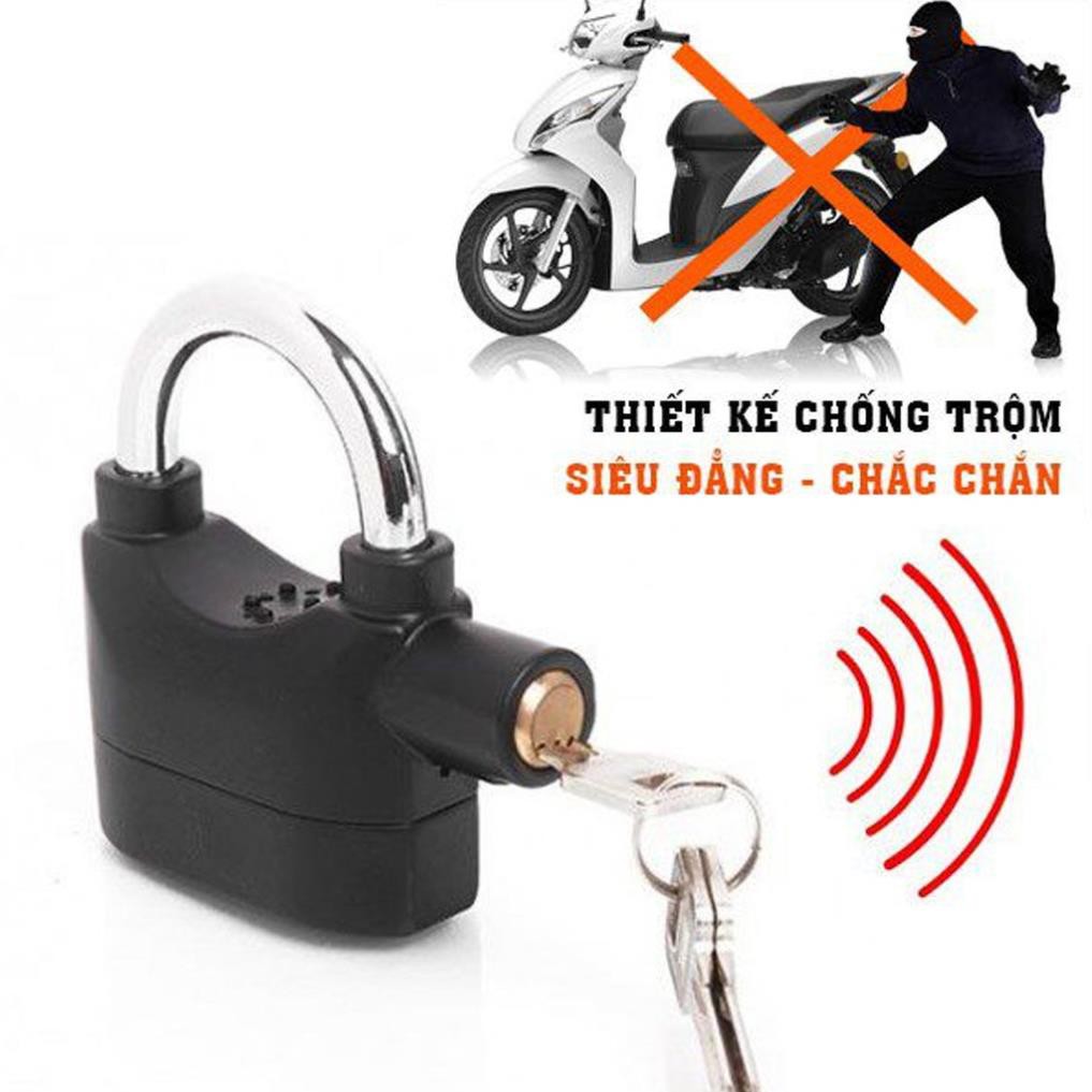 Ổ Khóa Hú Chống Trộm Thông Minh Kinbar Alarm Lock 110 DBA, Siêu Tiện Lợi