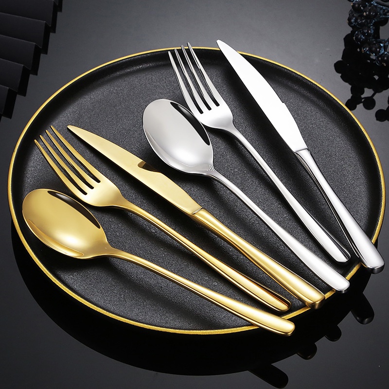 Bộ Dụng Cụ Ăn Bằng Thép Không Gỉ 304 Cao Cấp Phong Cách Châu Âu