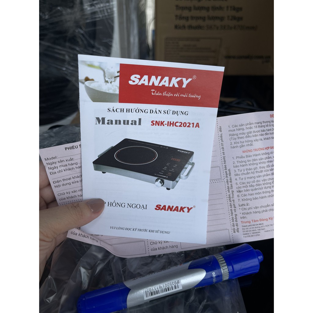 Bếp hồng ngoại SANAKY 2021A chính hãng phím cảm ứng hàng SALE