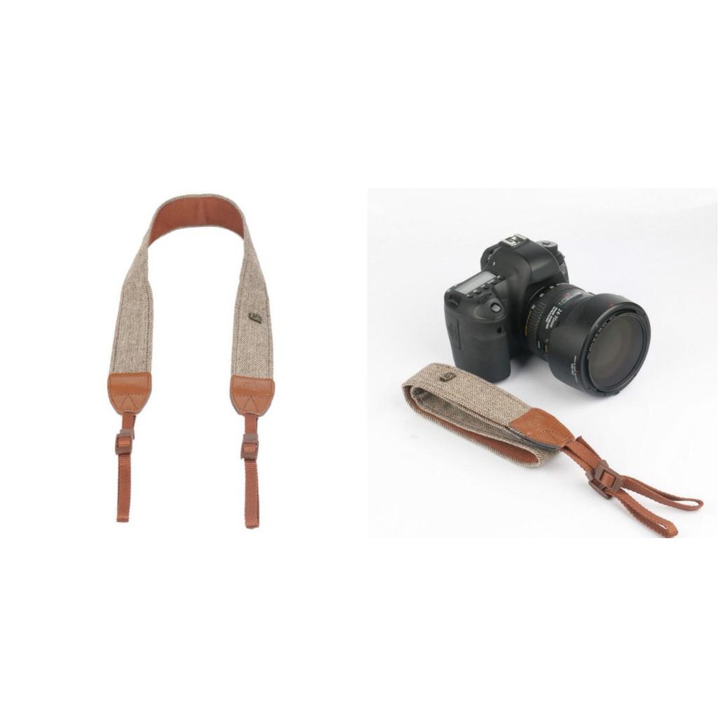 Dây đeo máy ảnh phong cách vintage cho máy ảnh Sony Nikon Canon Olympus DSLR