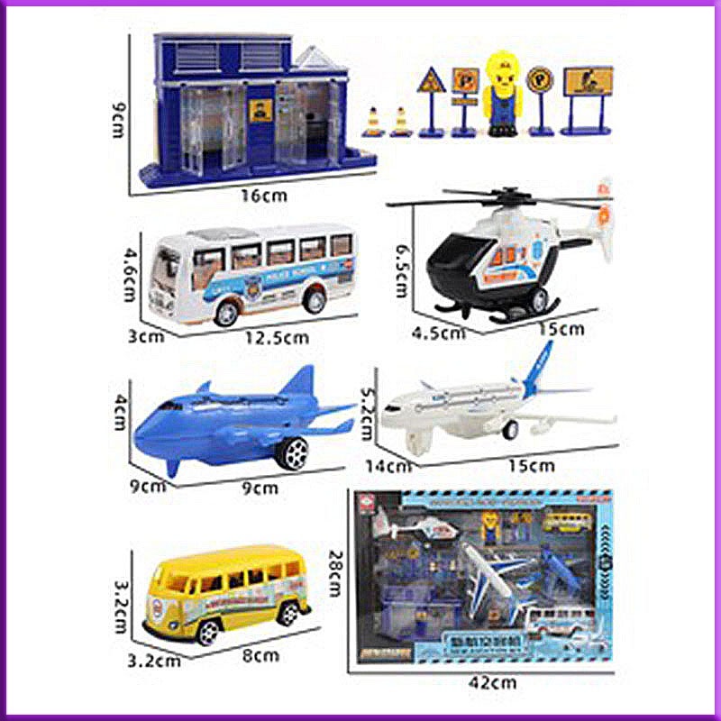 Đồ Chơi Xếp Hình Phương Tiện Giao Thông Thành Phố, Ô Tô, Máy Bay, Nhiều Màu Sắc, Đồ Chơi Trẻ Em Cho Bé Gái, Bé Trai