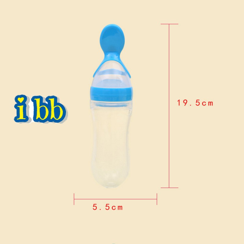[HOT SALE] Bình thìa silicon, Bình sữa thìa hỗ trợ bé ăn dặm đa năng - Dung tích 90ml