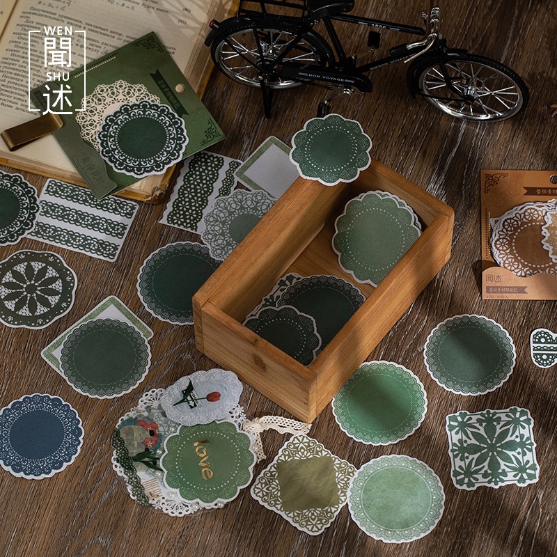 Bộ 30 Miếng Dán Trang Trí Sổ Tay DIY Hình Lá Thư Xinh Xắn